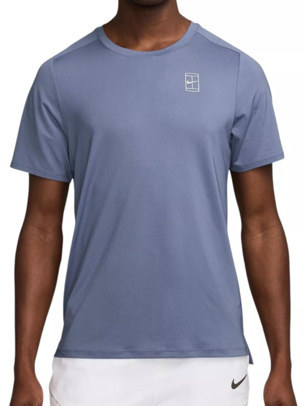 Nike Men's NikeCourt Advantage Dri-FIT Tennis Shirt Indigo blue Size XL NWT